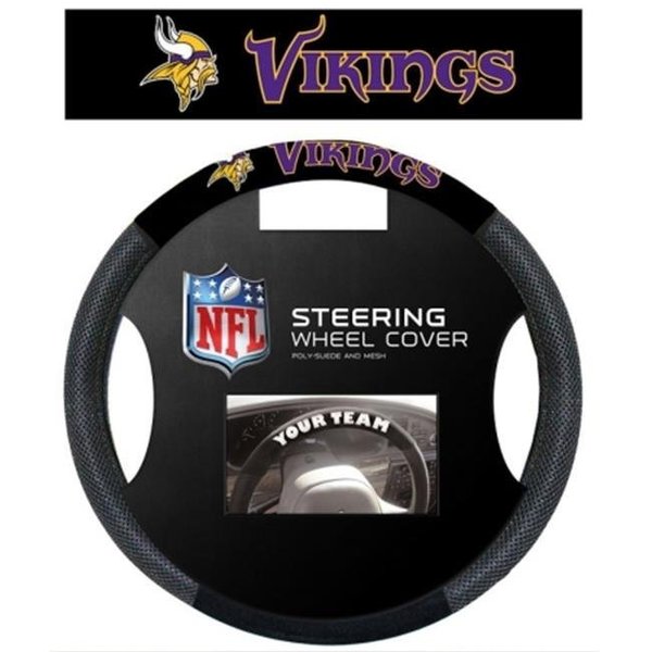 Fremont Die Consumer Products Inc Minnesota Vikings Steering Wheel Cover Mesh Style 2324598535